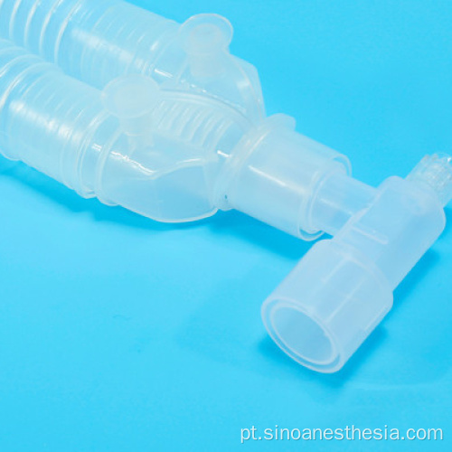 Circuitos respiratórios de boca lisa com coletores de água